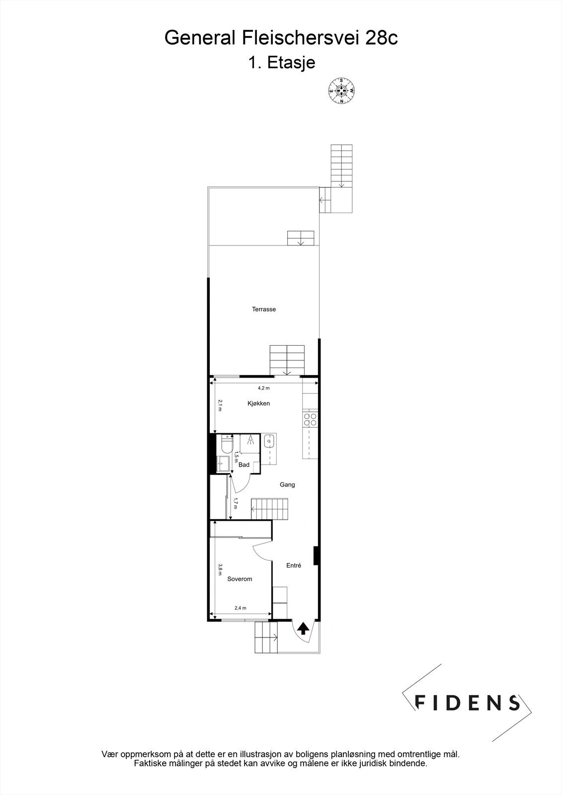 Plantegning 1.etasje Galleribilde