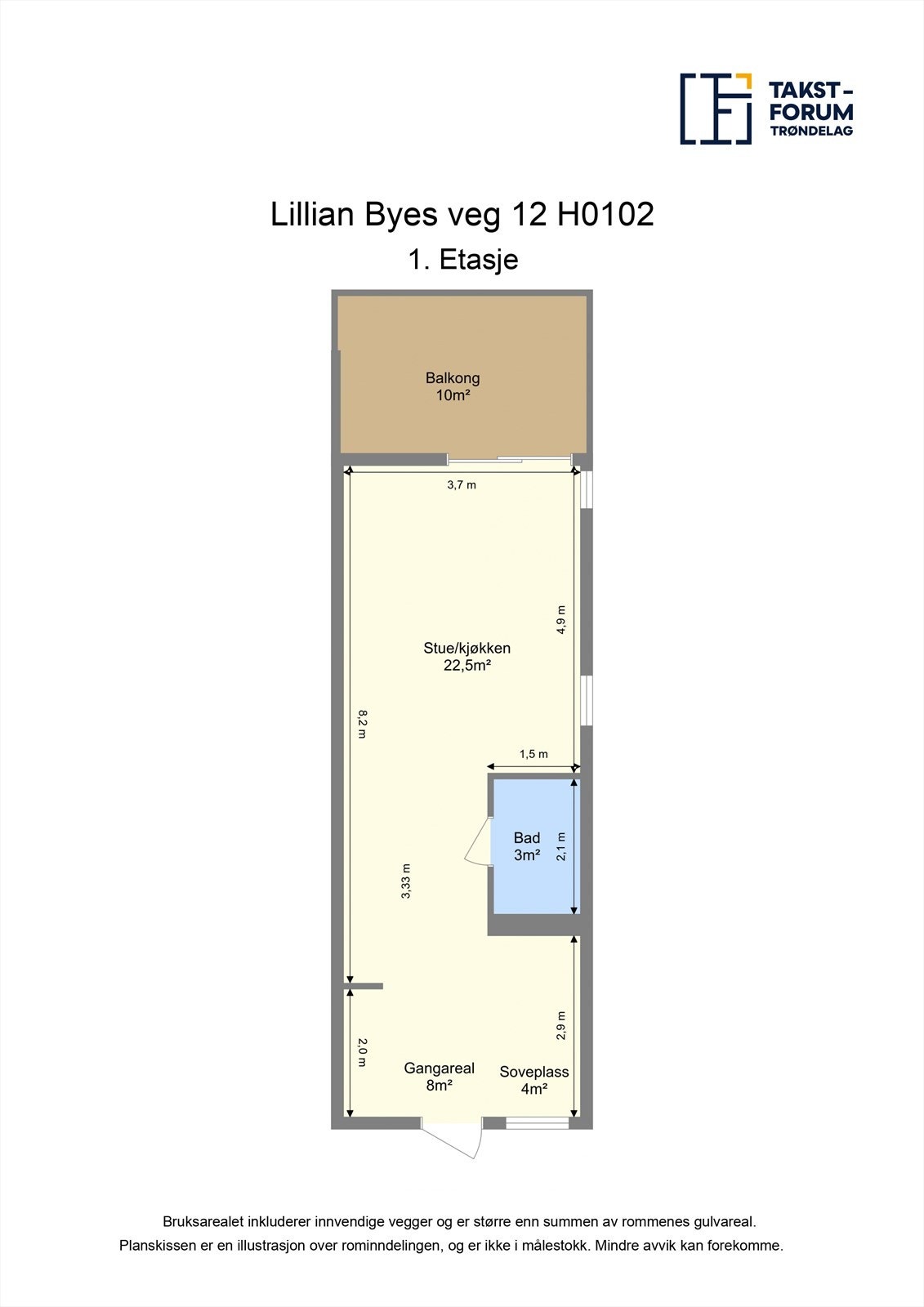 Gjør deg kjent med plantegningen. Galleribilde