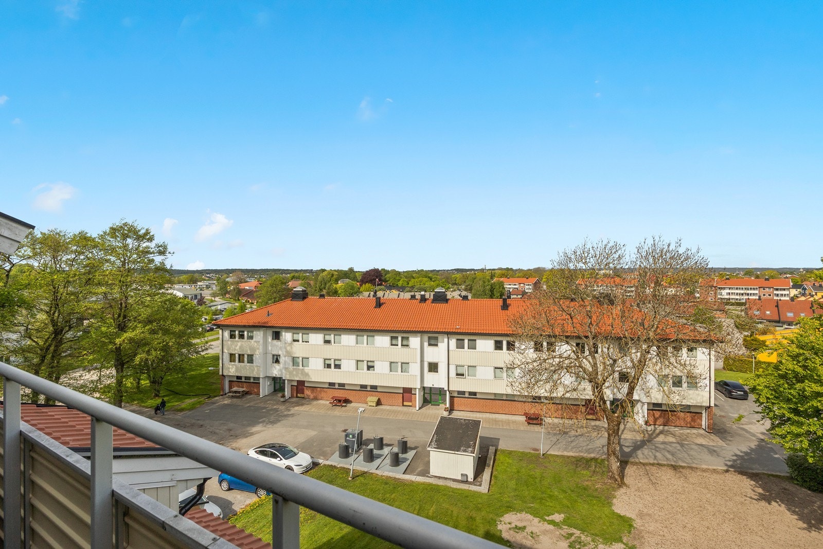 Utsikt fra balkong Galleribilde