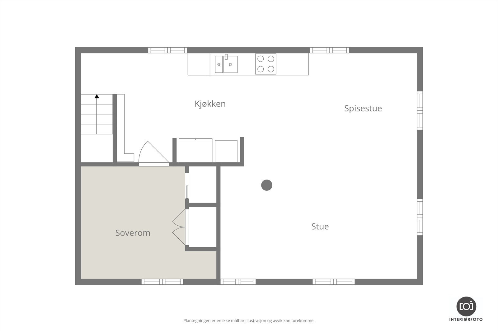 Plantegning 2. etasje Galleribilde