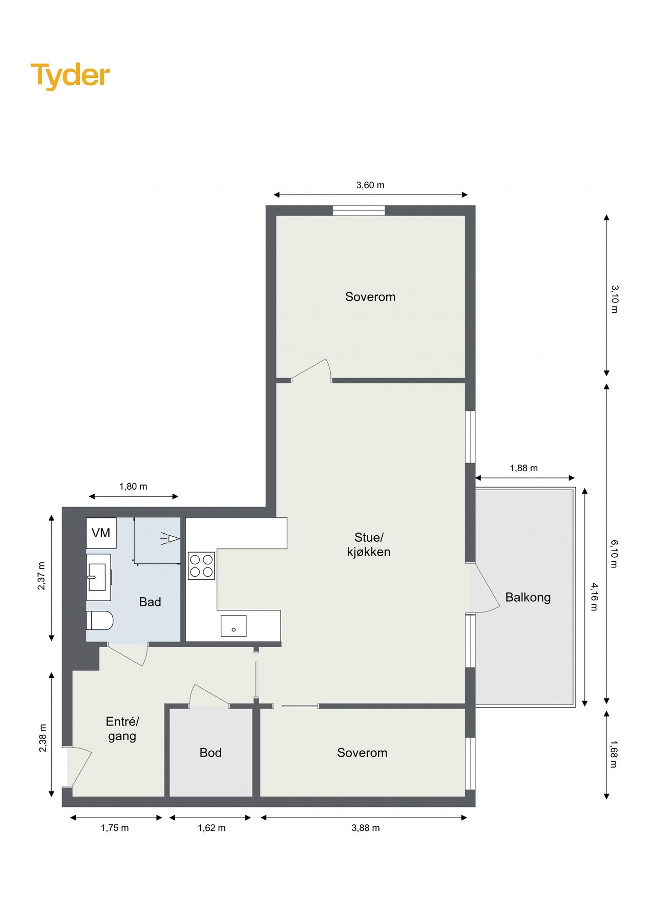 - Det medfølger en kjellerbod på ca. 6 m² - Galleribilde
