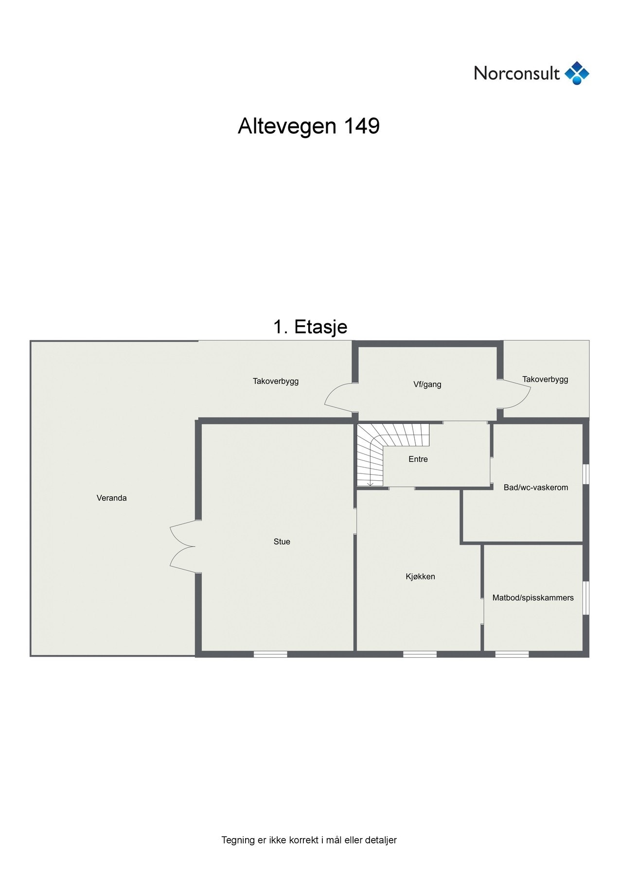 Planskisse 1. etasje. Galleribilde