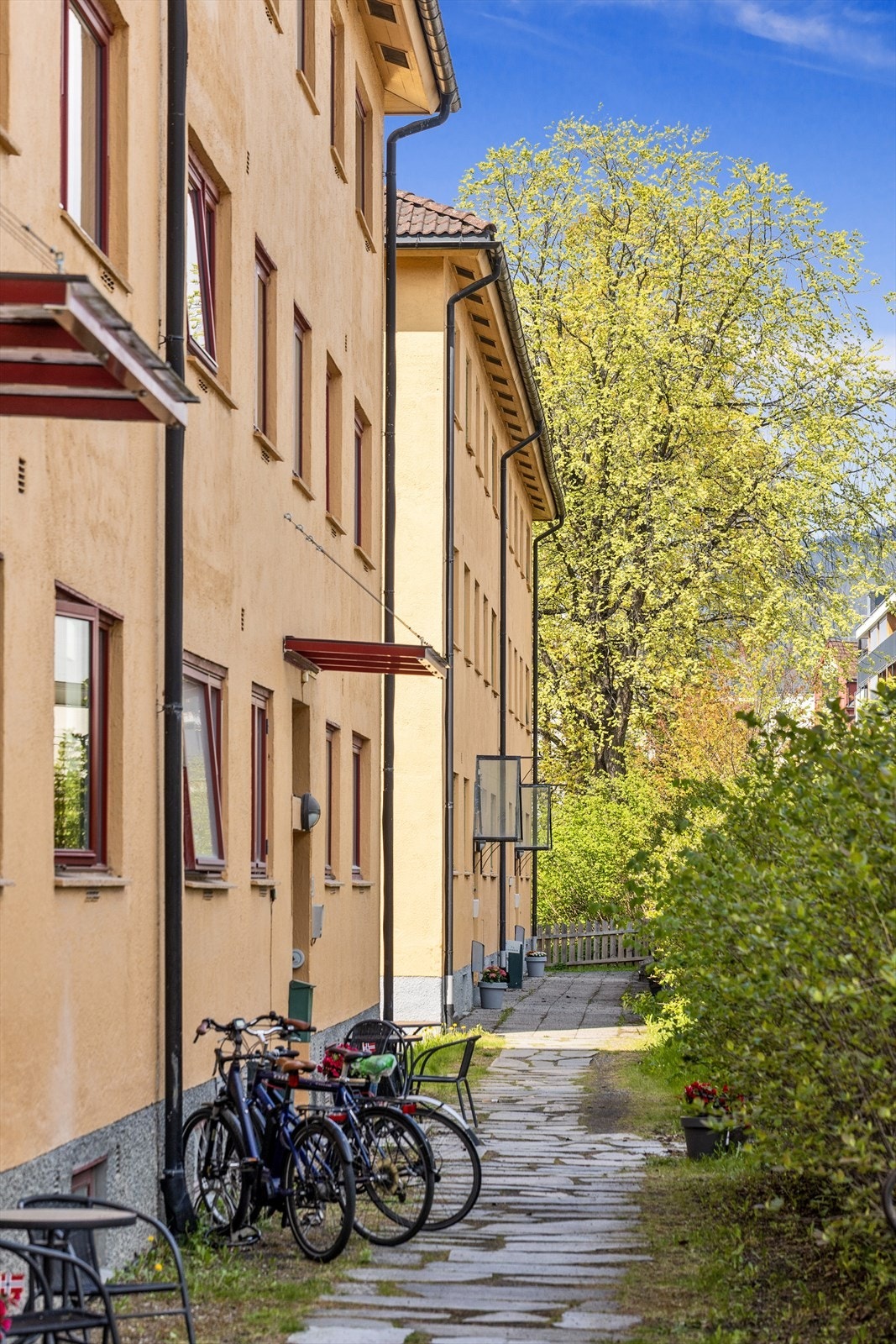 Borettslaget har felles vaskeri, bankestang og tørkeplass. Galleribilde