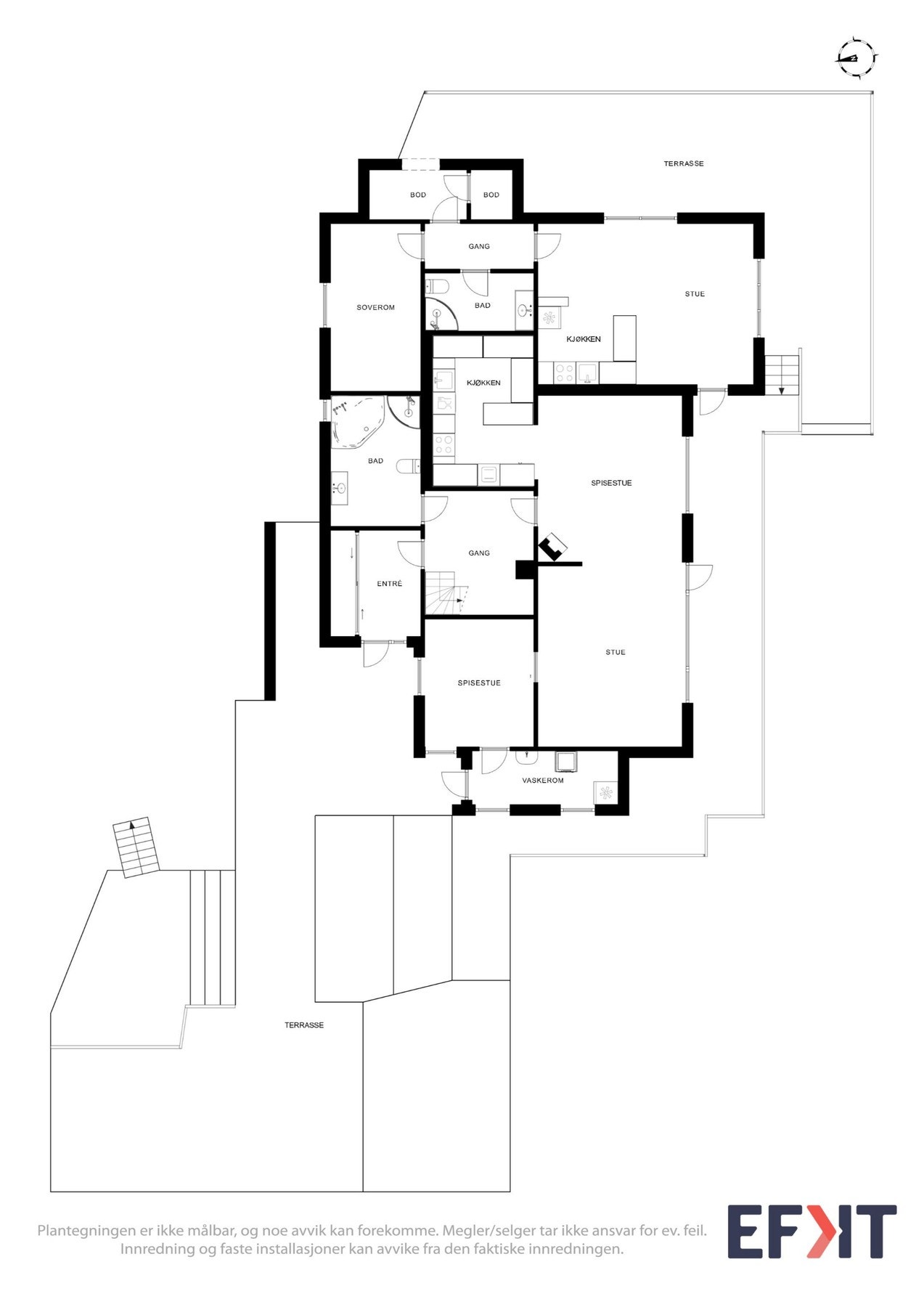 Plantegning 1. etasje. Galleribilde