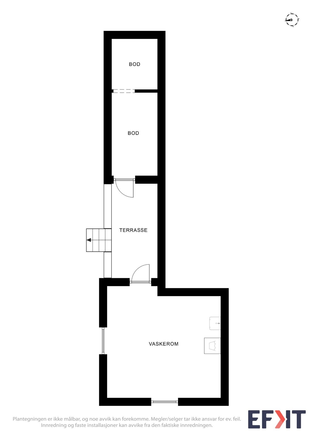 Plantegning kjeller. Galleribilde