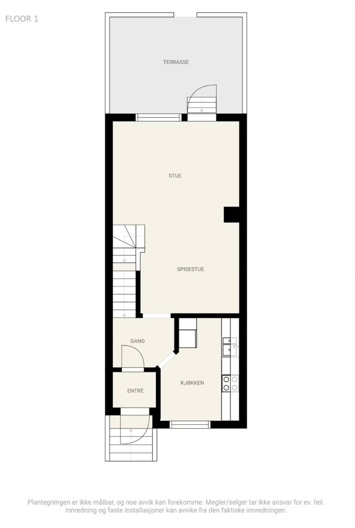 Plantegning 1.etasje Galleribilde