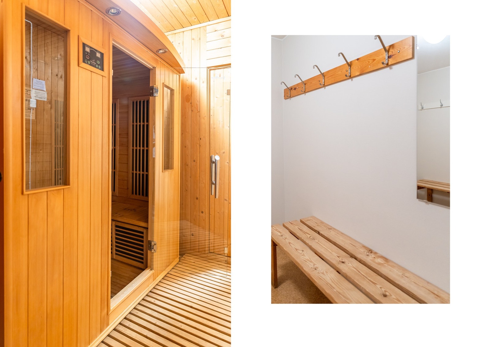Det er også en sauna i tilknytning til bassengrommet. Galleribilde