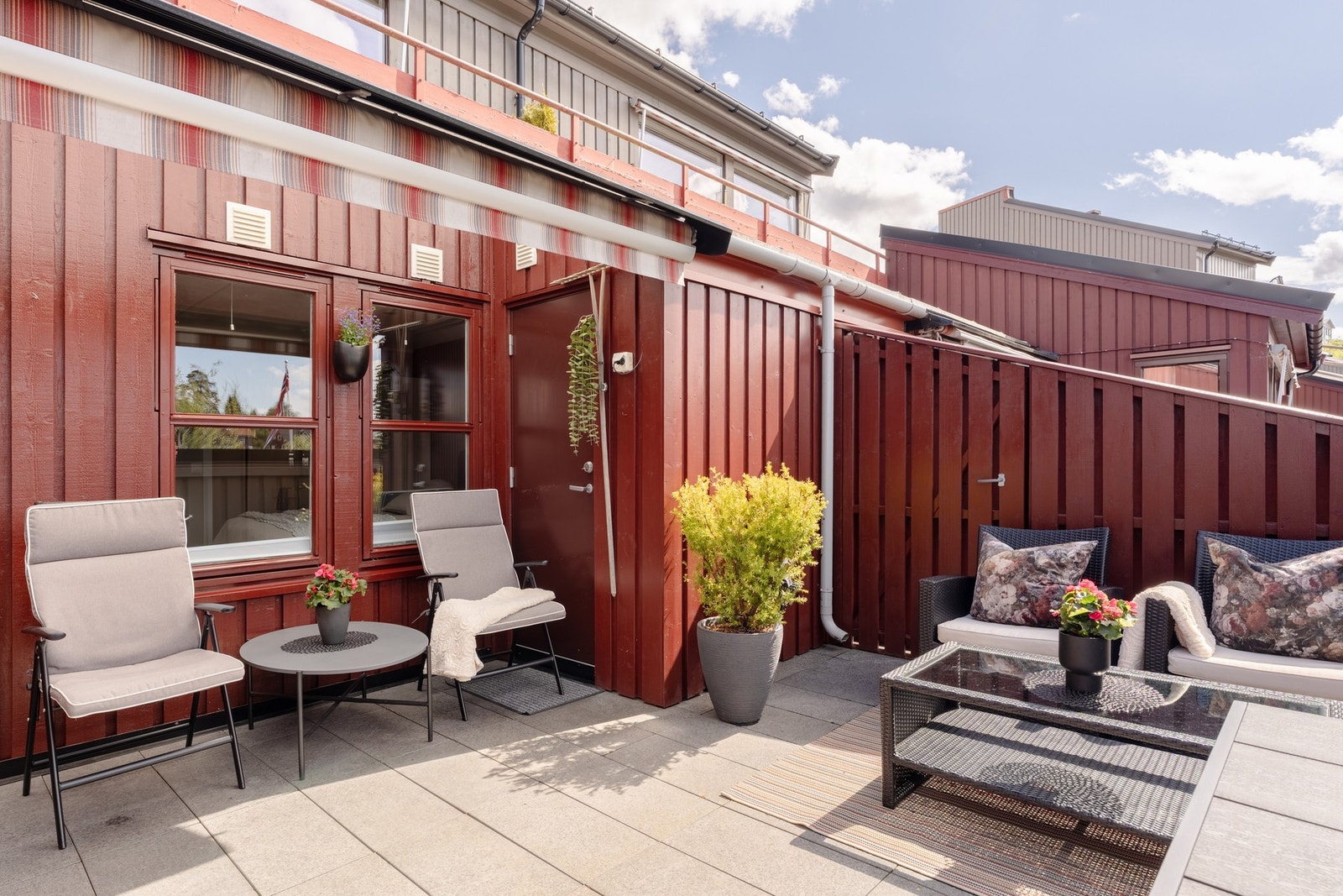 Leilighetens terrasse måles til 23 kvm. Galleribilde