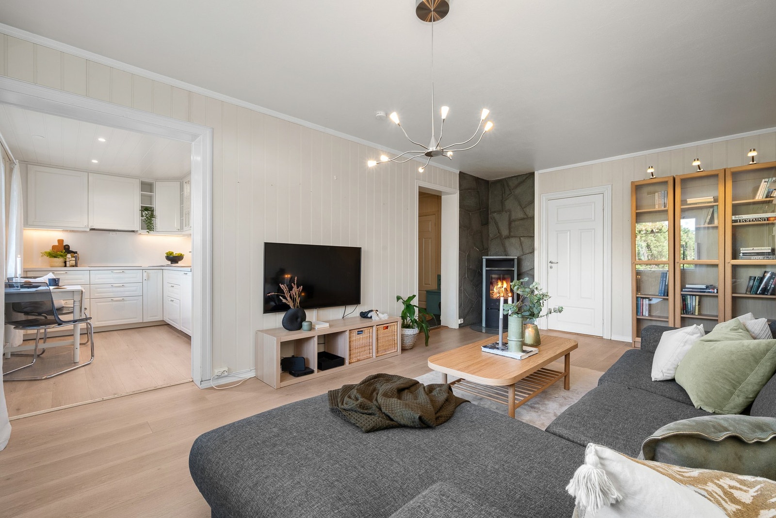Vedovn på stuen. Galleribilde