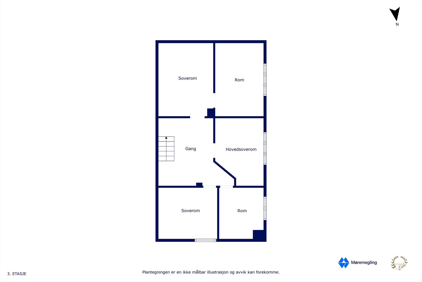 Plantegning loft (våningshus) Galleribilde