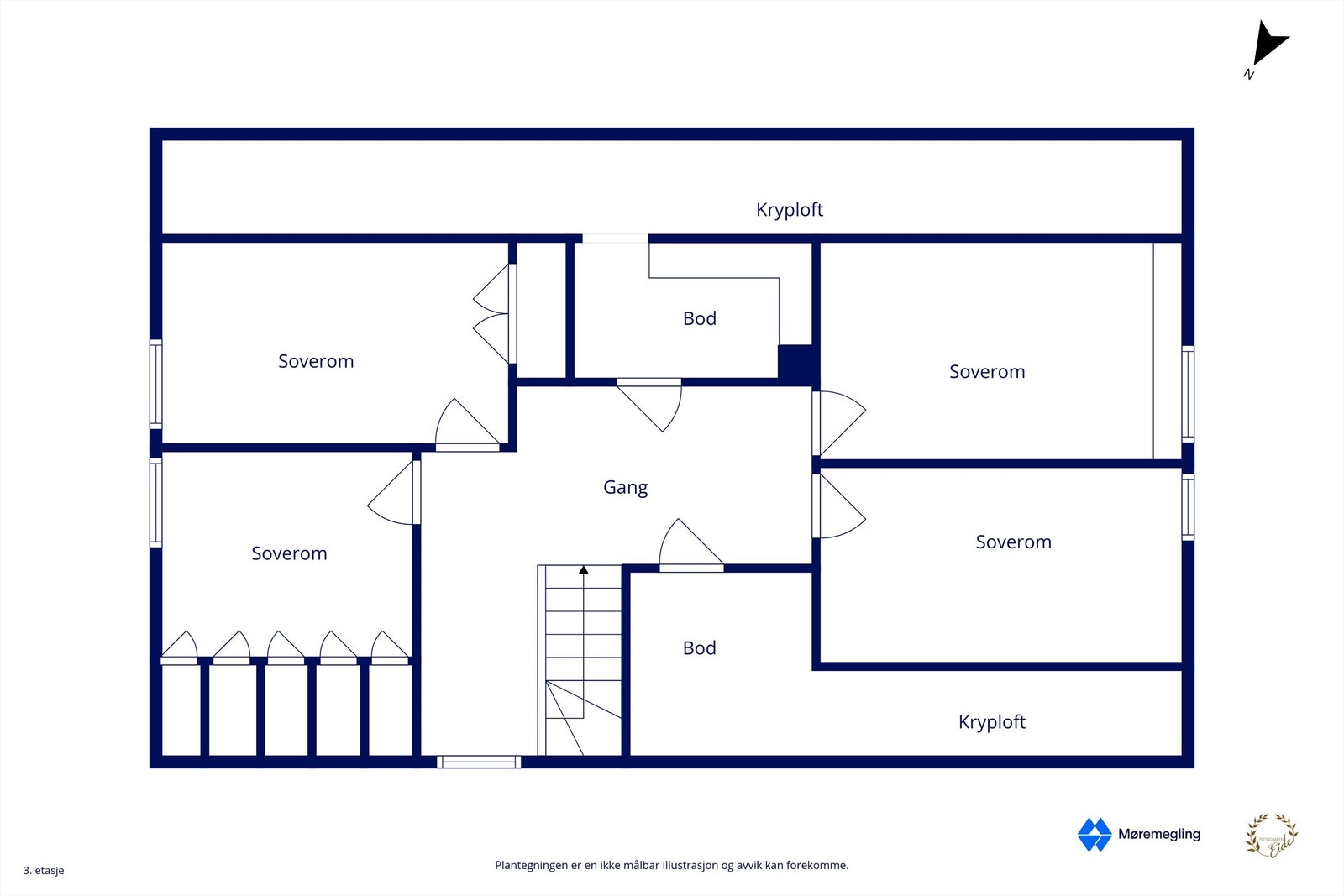 Plantegning loft (bolighus) Galleribilde