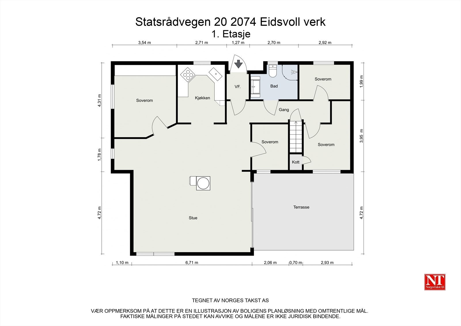 Planskisse 1. Etasje Galleribilde