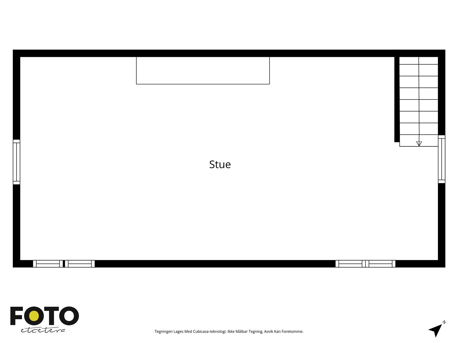 Veiledende plantegning av loft- Ikke målbar Galleribilde