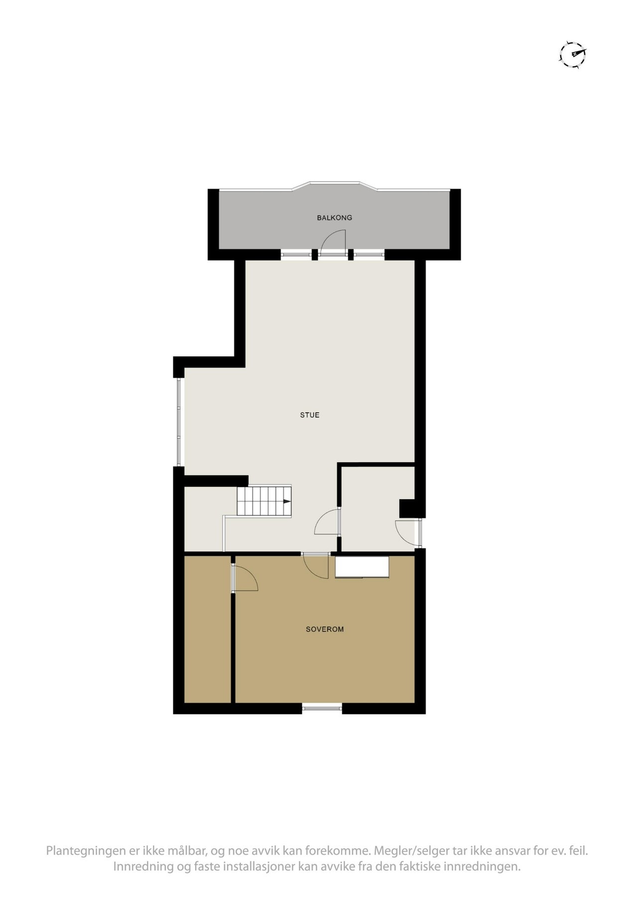 Plantegning loftsetasje Galleribilde