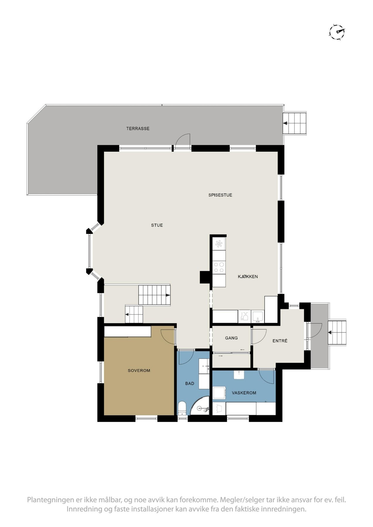 Plantegning 1.etasje Galleribilde