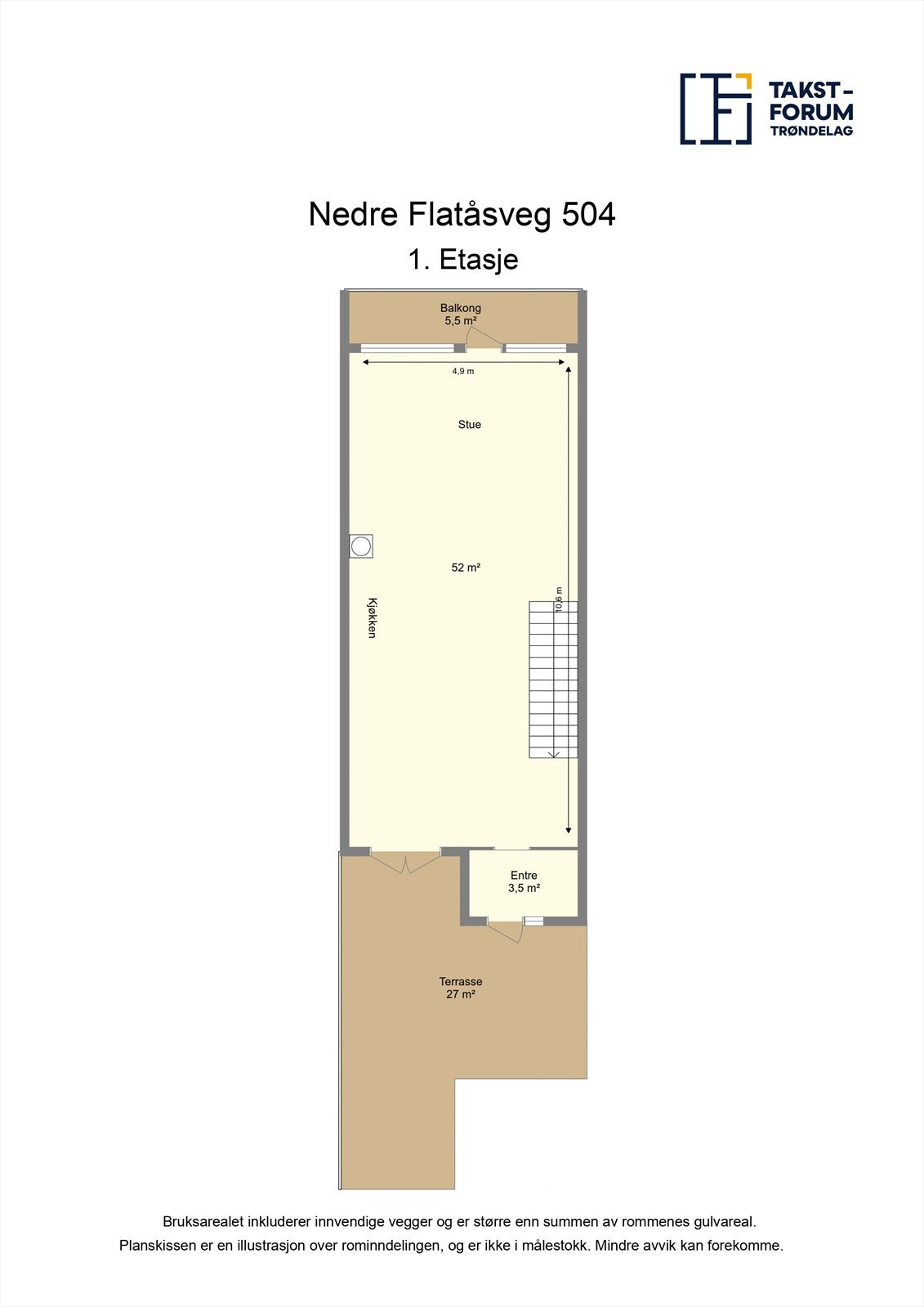 Plantegning 1. etasje Galleribilde