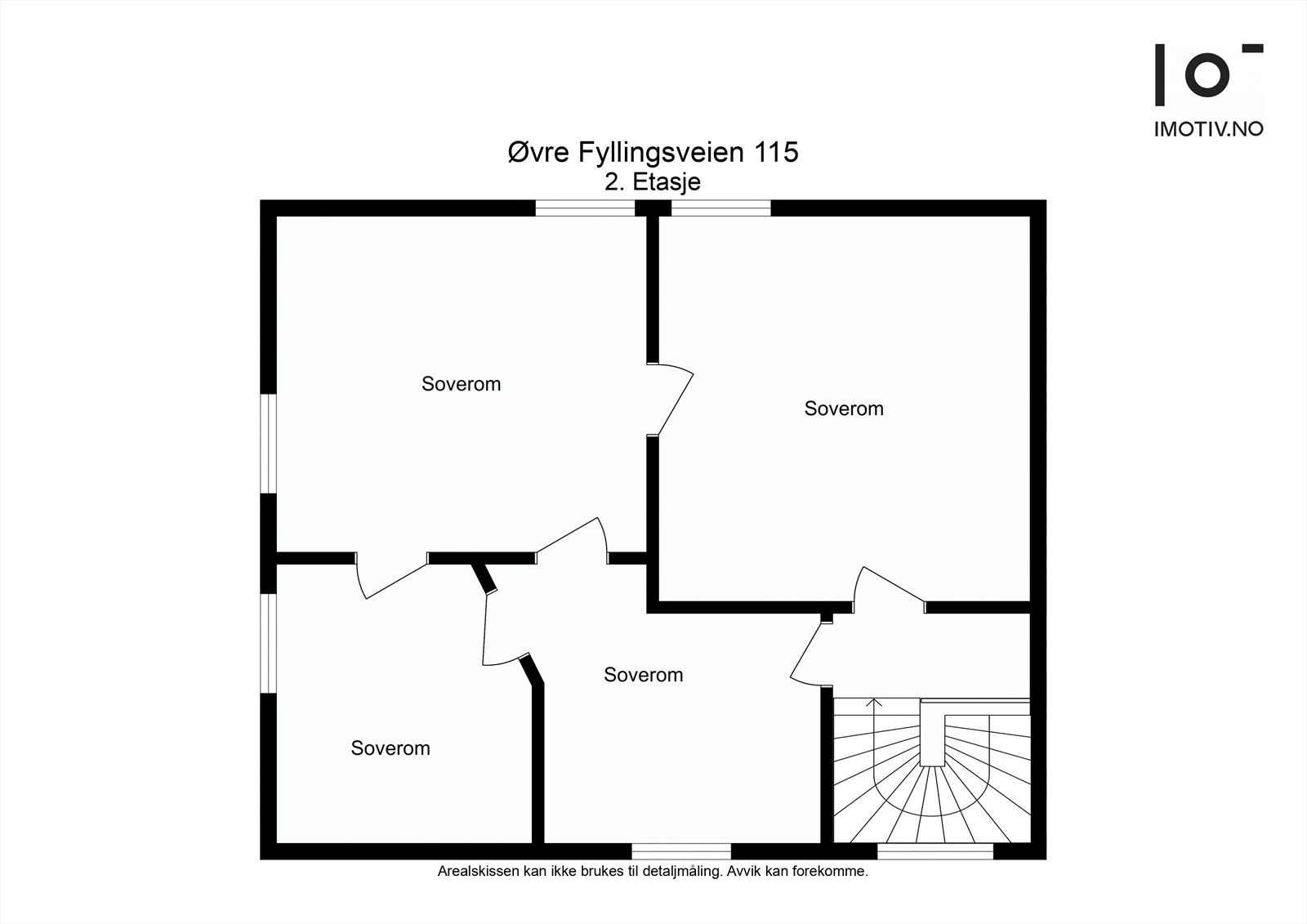Plantegning loftsetasje. Galleribilde