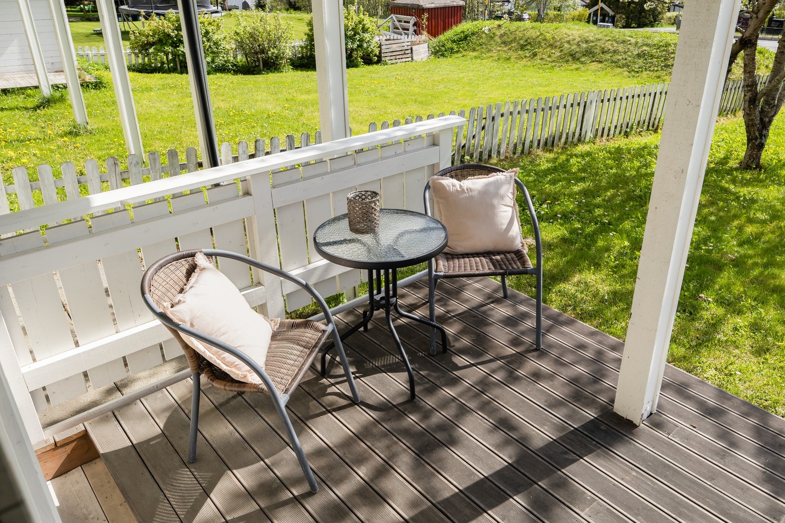 Terrassen ble pusset opp i 2023. Galleribilde