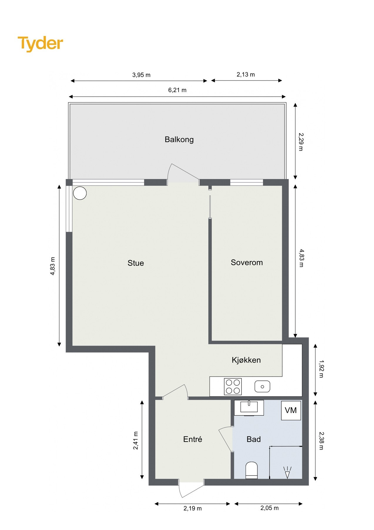 Plantegning av Galleribilde