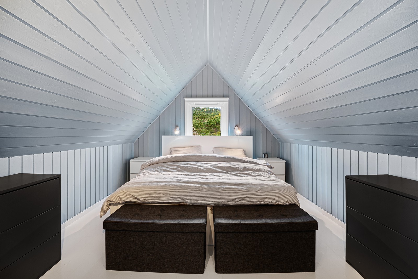 Soverom på loft Galleribilde