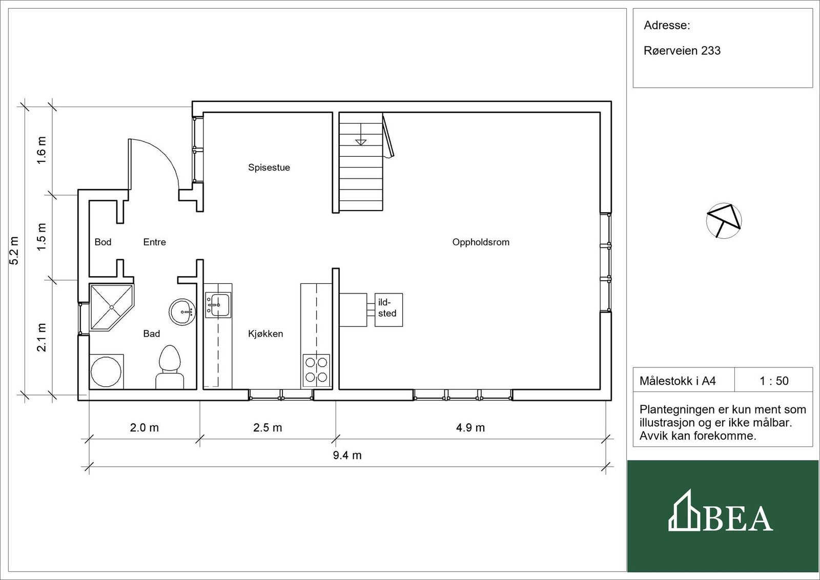Plantegning Galleribilde