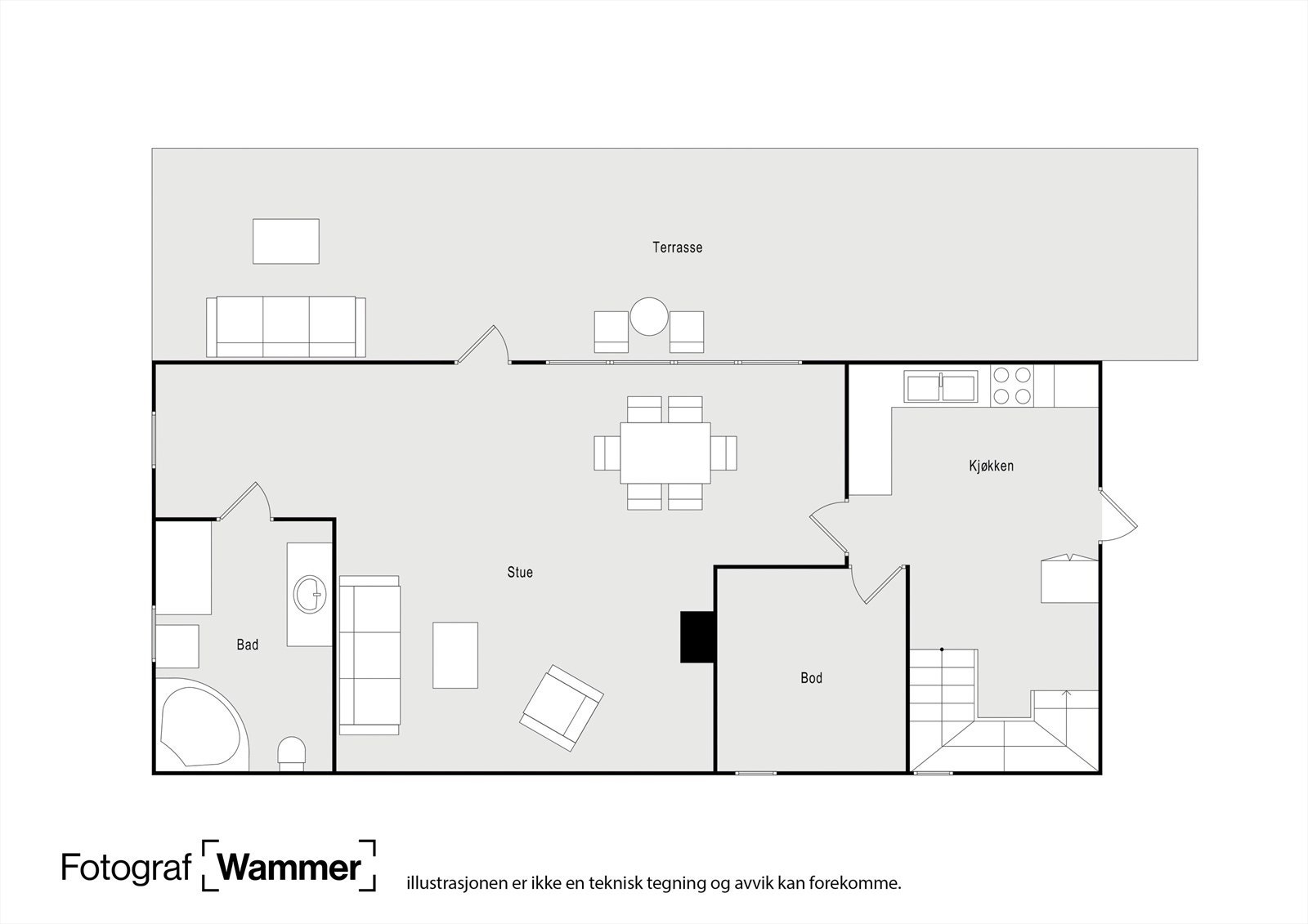 Plantegninger for 1. etasje Galleribilde