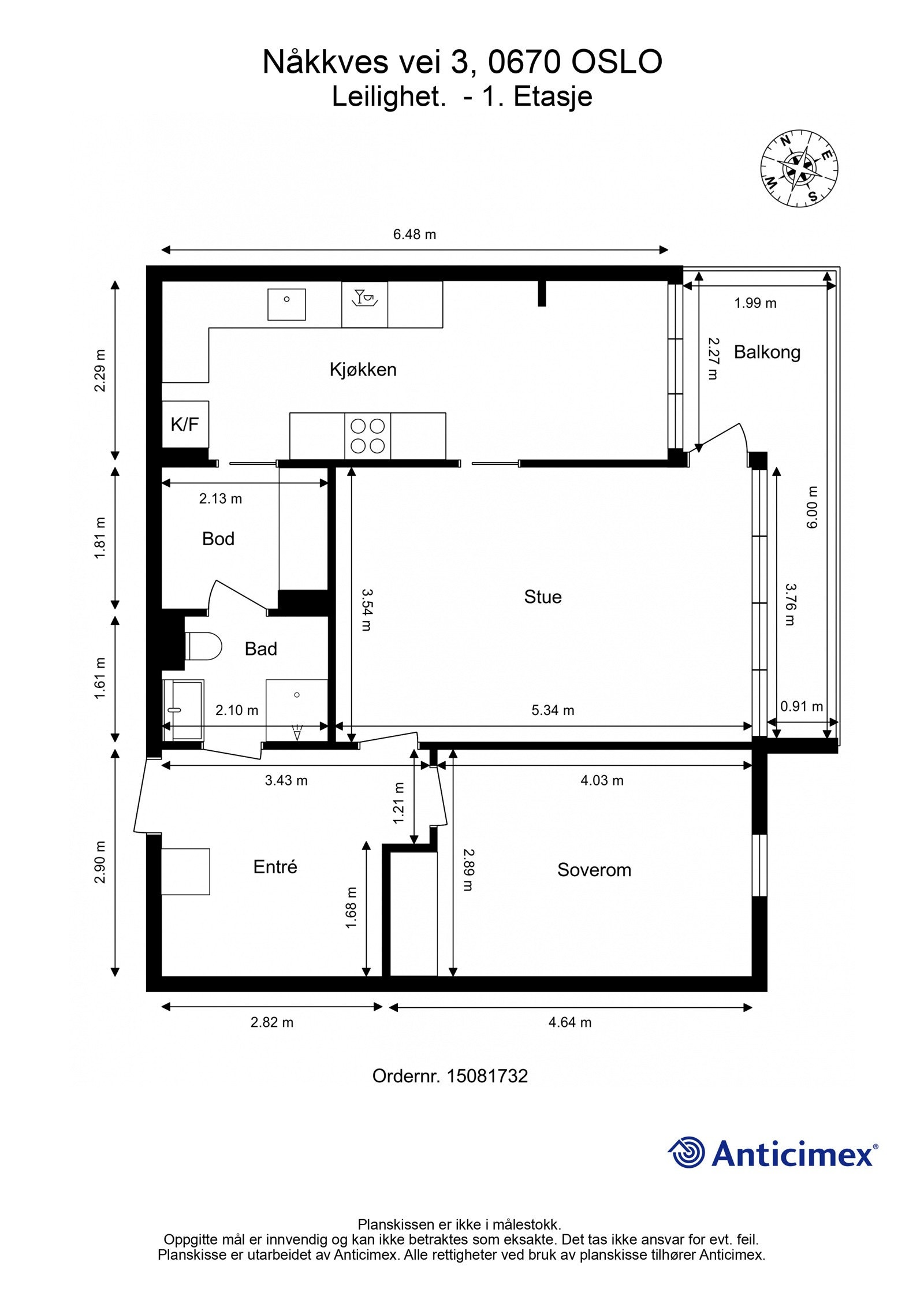Plantegning Galleribilde