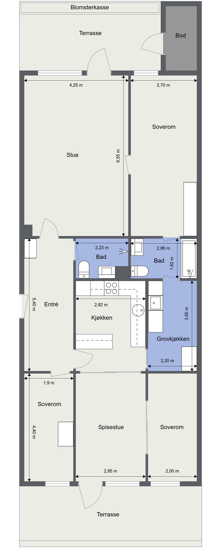 Planløsning. Galleribilde