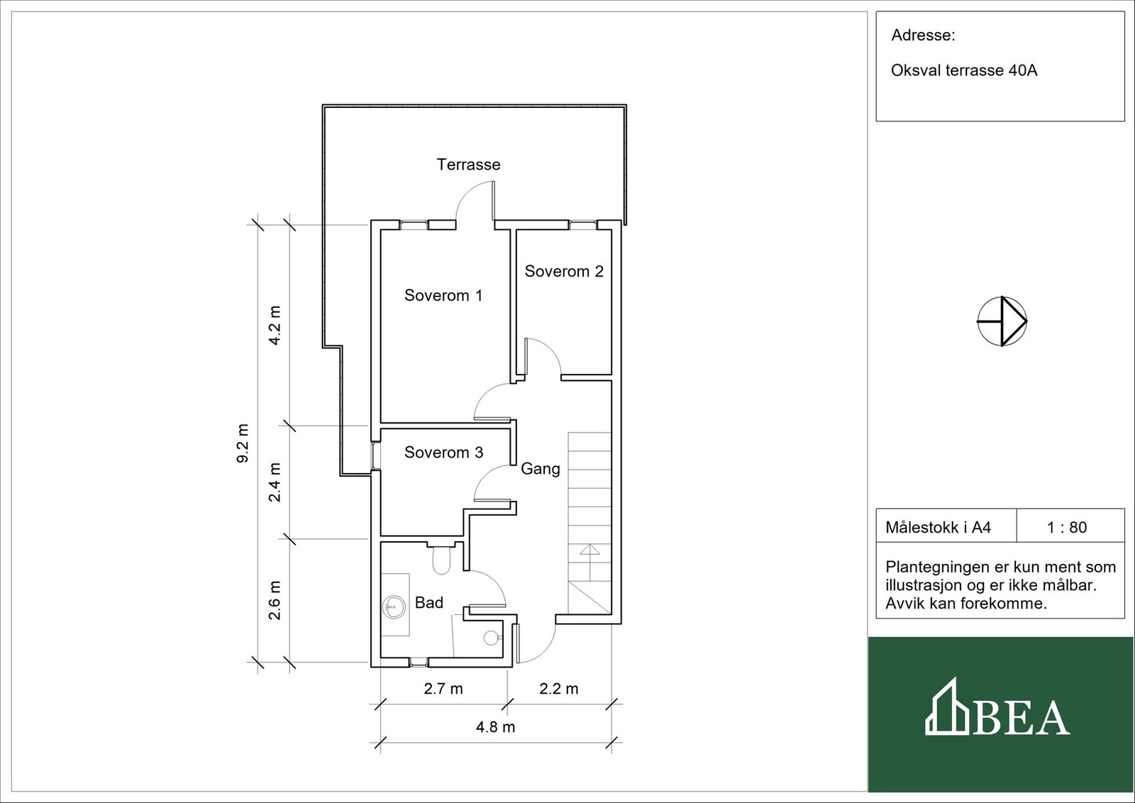 Plantegning 1.etasje Galleribilde