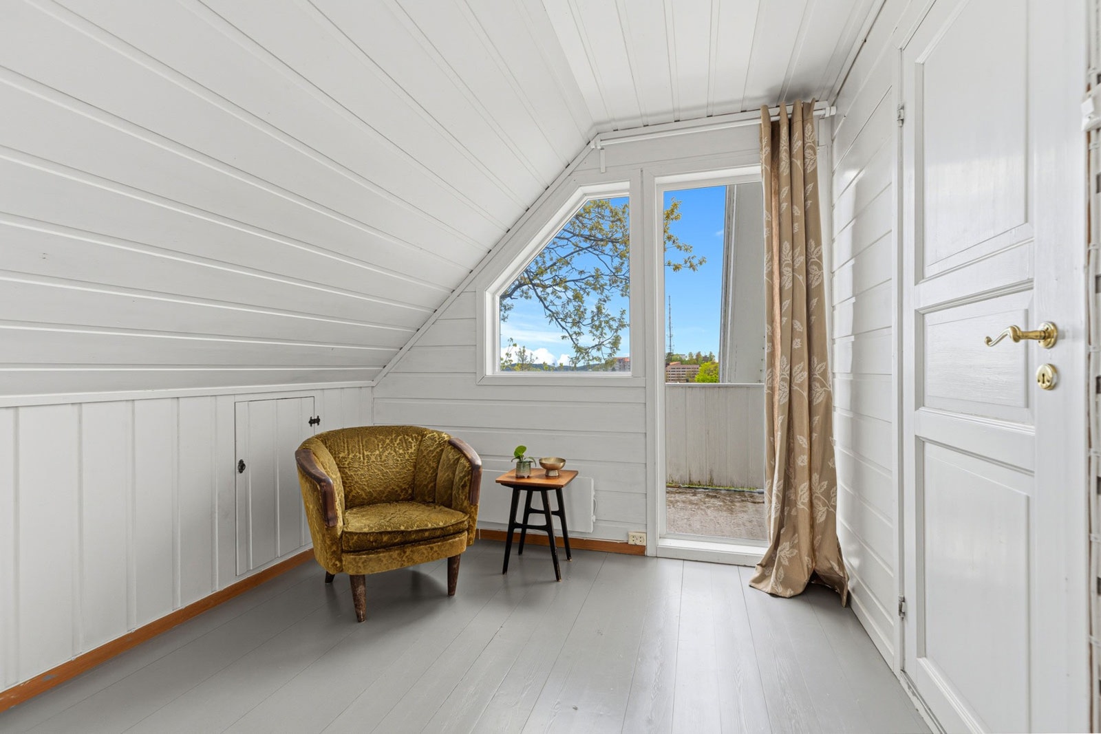 Soverom 4, tegnet inn som sovealkove på tegninger. Galleribilde