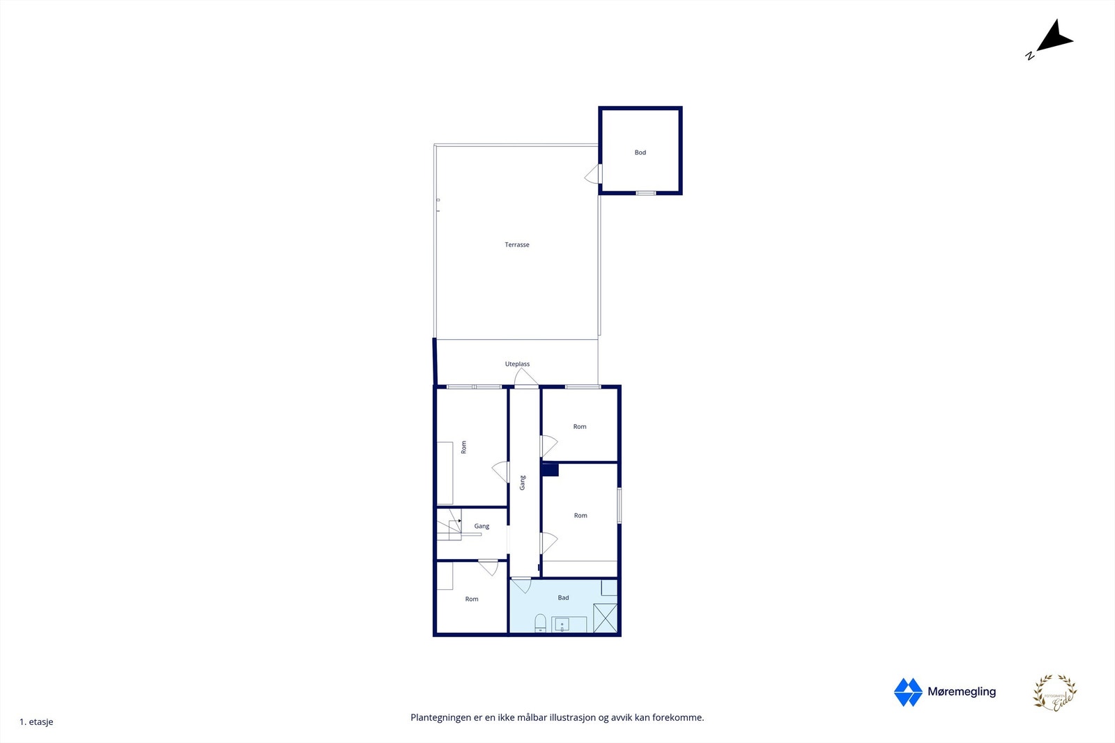 Plantegning underetasje Galleribilde