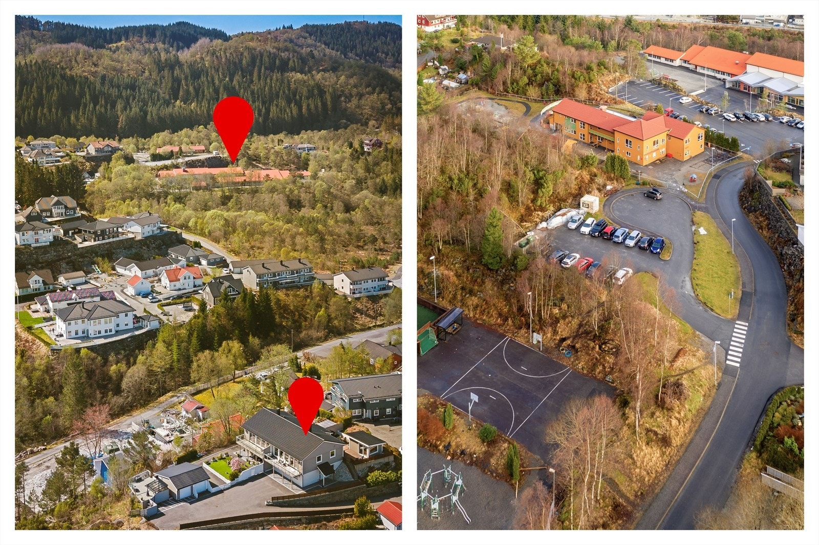 Det er trygg og kort gangavstand til Grasdal barneskole, som ligger ca. 800 meter unna. Galleribilde