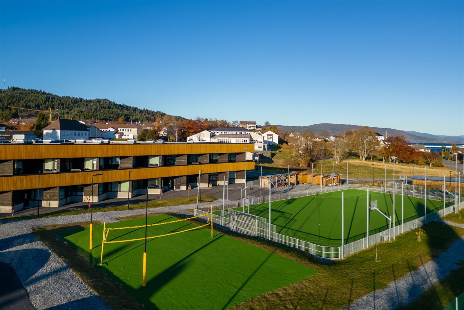 Fantastiske aktivitetsmuligheter ved Danielsen Ungdomskole Frekhaug. Galleribilde