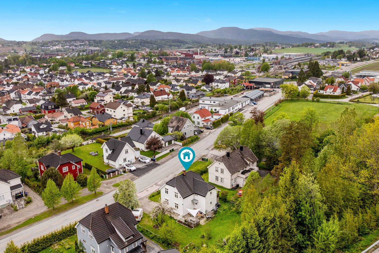 Område - dronefoto Galleribilde