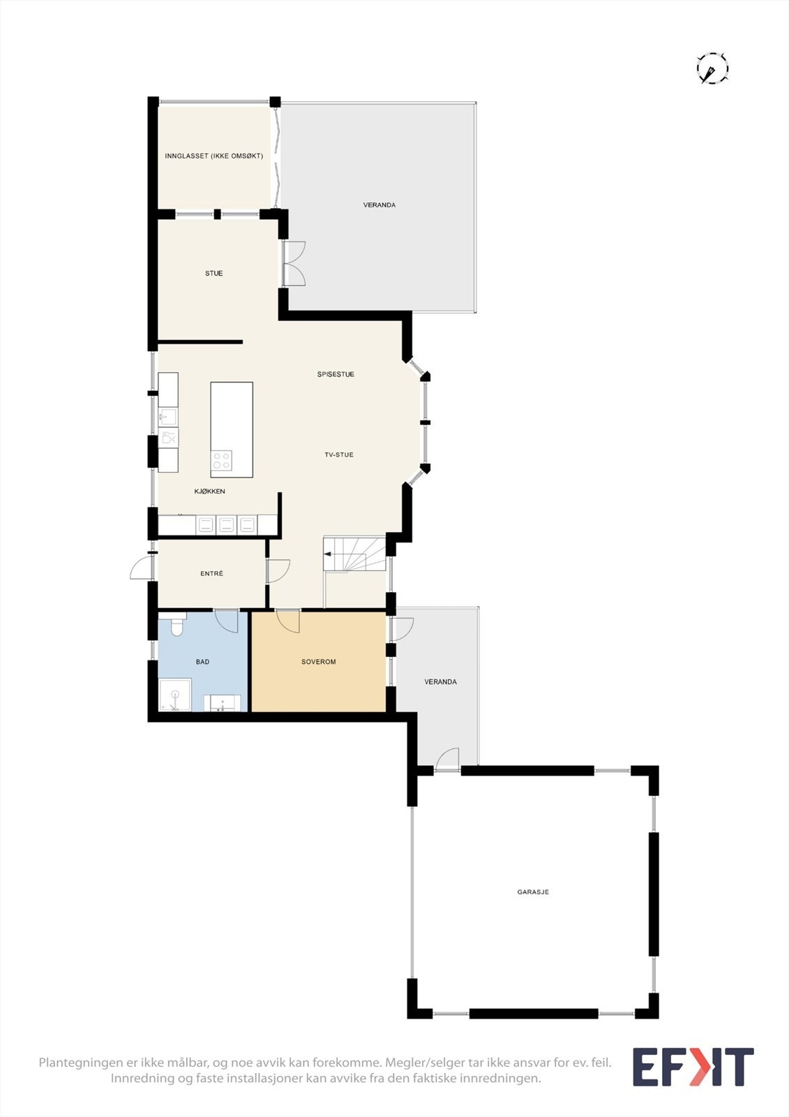 Planløsning 1. etasje. Galleribilde