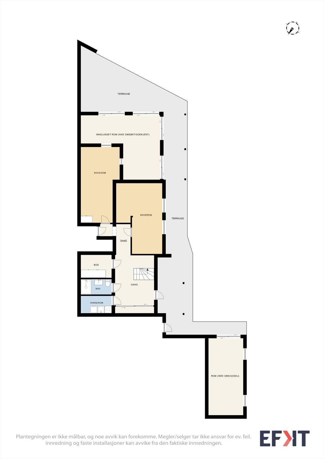 Planløsning underetasje. Galleribilde