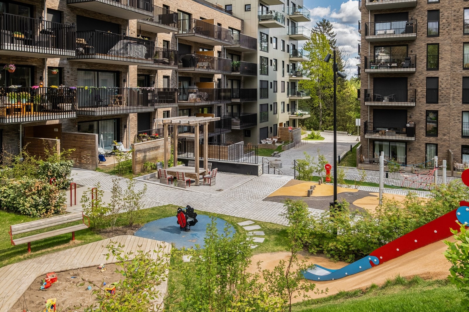 Borettslaget har flotte og barnevennlige fellesarealer. Galleribilde