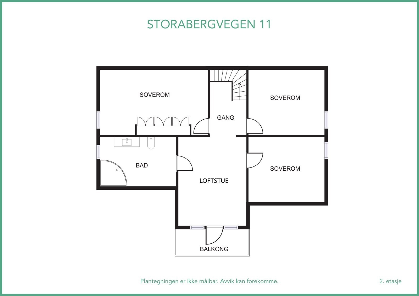 Plantegning over 2. etasje Galleribilde