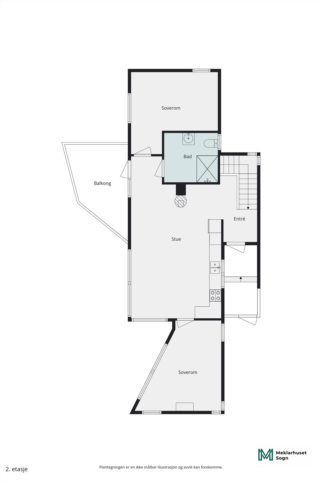 Planteikning 1.etg. Galleribilde