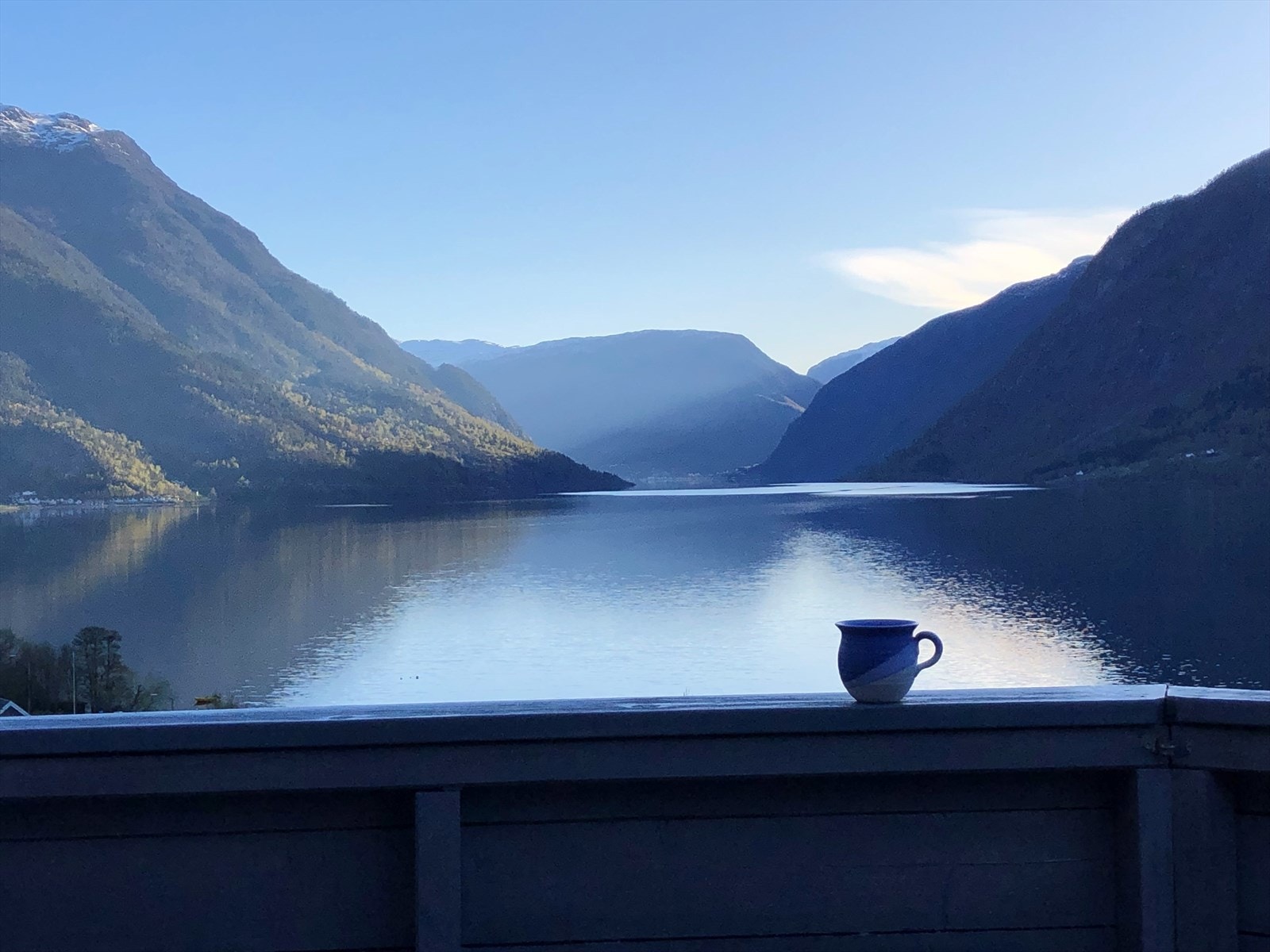 Utsikt innover fjorden til Skjolden(privat bilde) Galleribilde