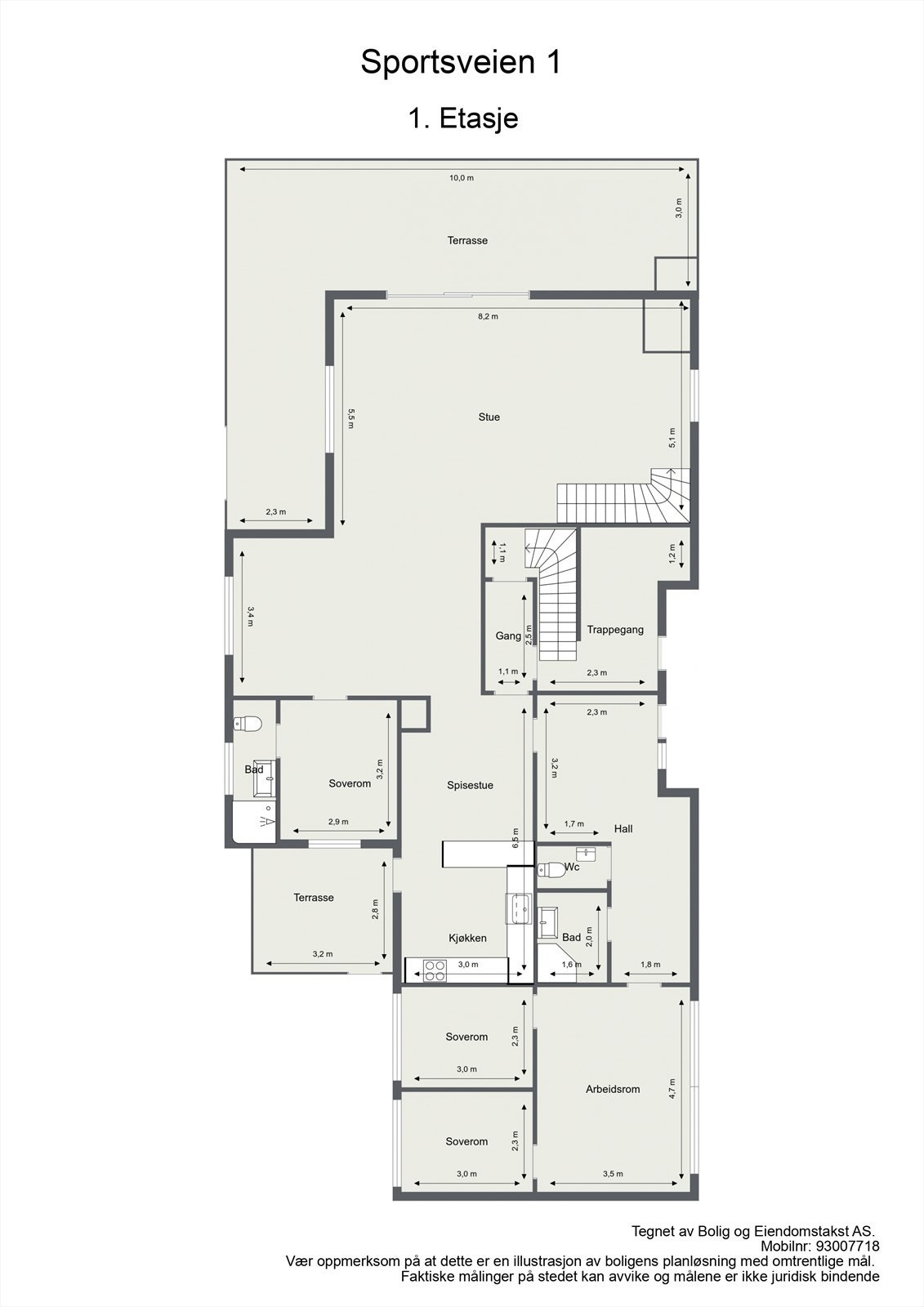 Plantegning - 1. Etasje Galleribilde