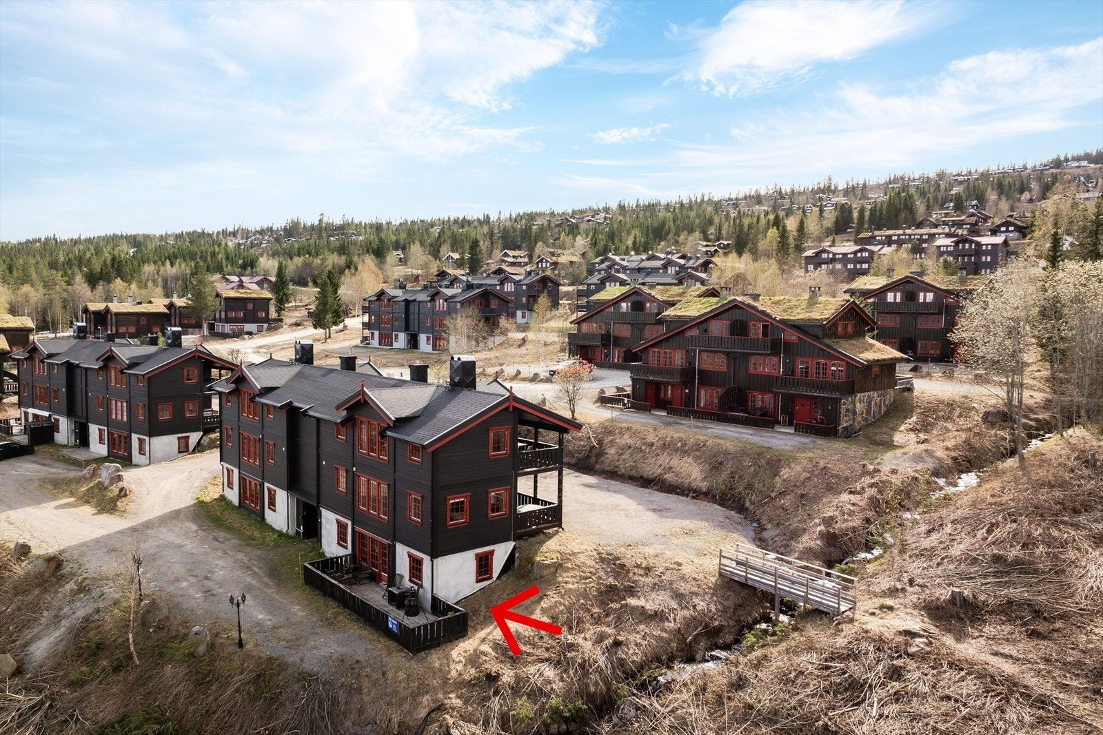 Her er det ski inn/ ut for både alpint og langrenn. Galleribilde