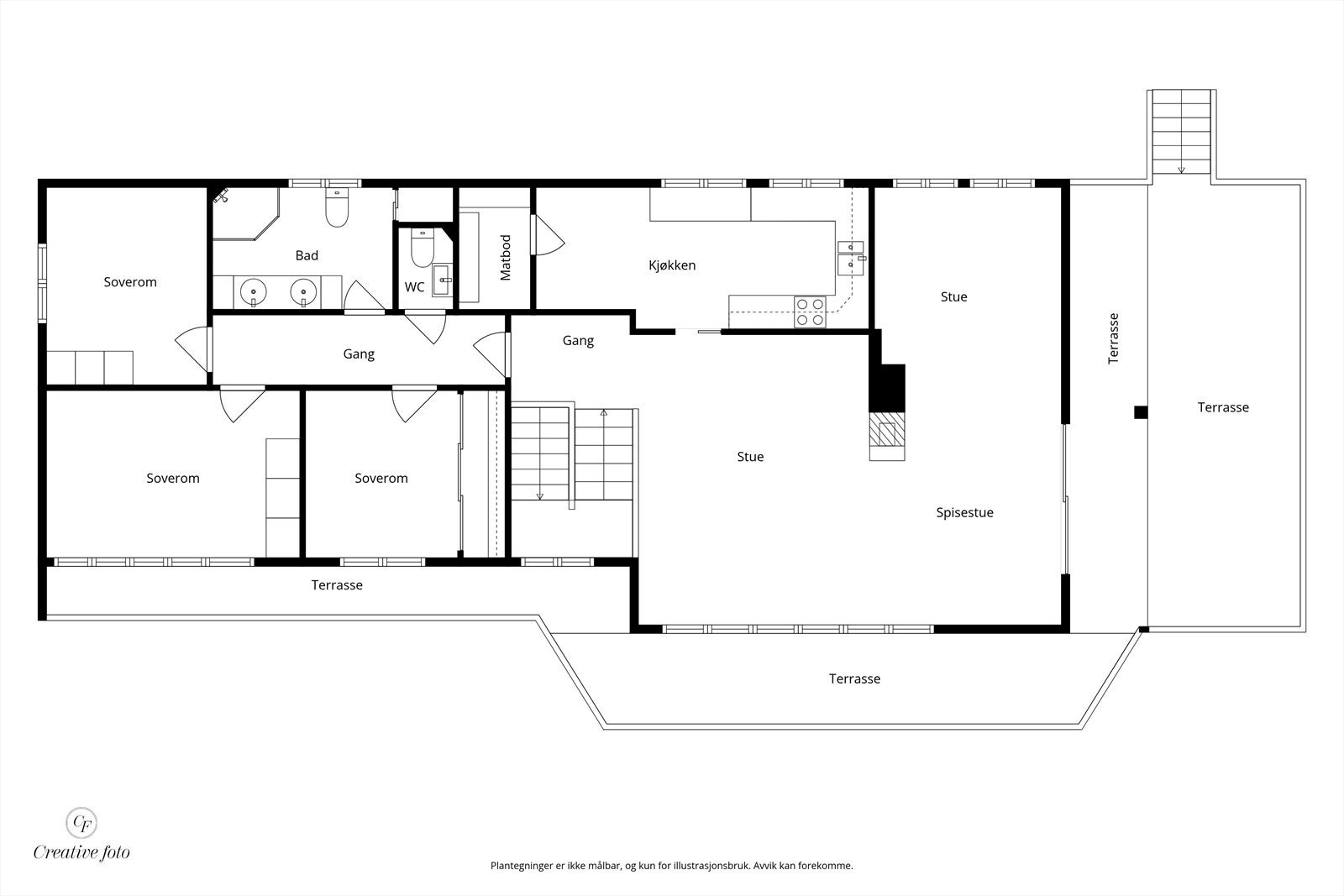 Plantegning 1.etasje Galleribilde