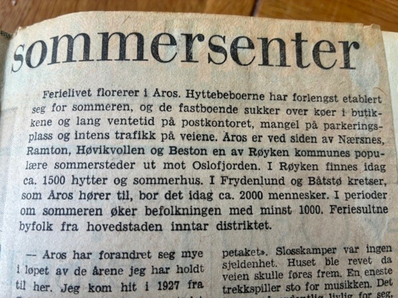Litt historie om område. Selgers private bilde. Galleribilde