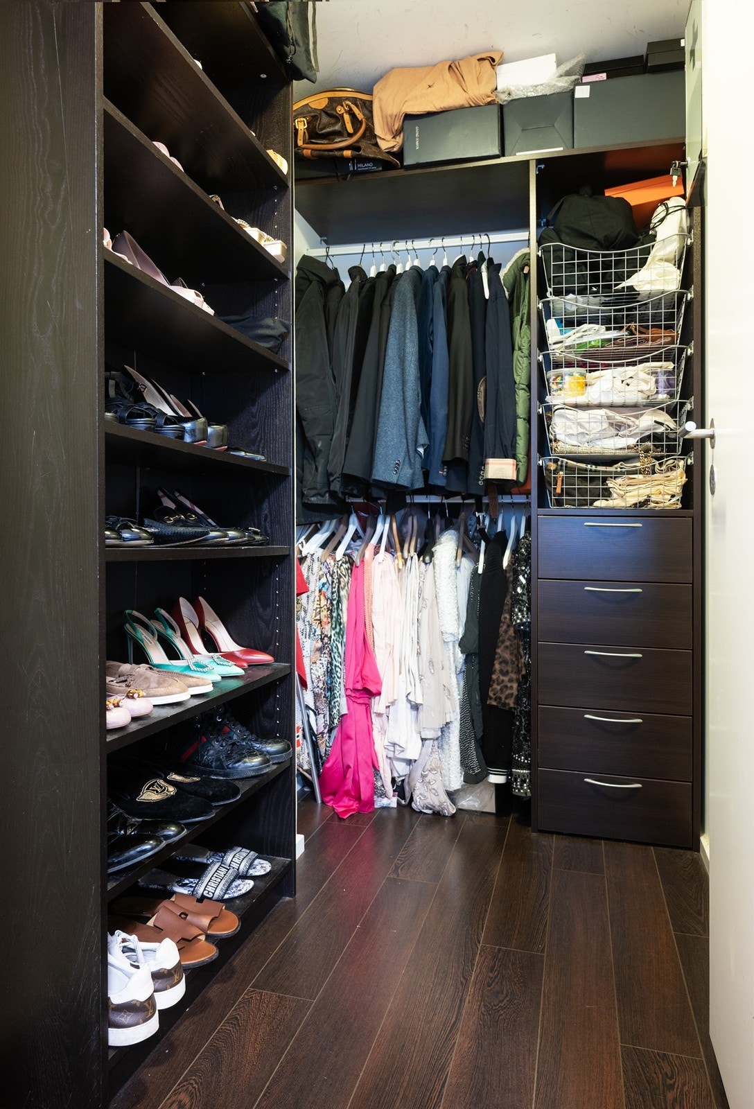 Walk-in garderobe Galleribilde
