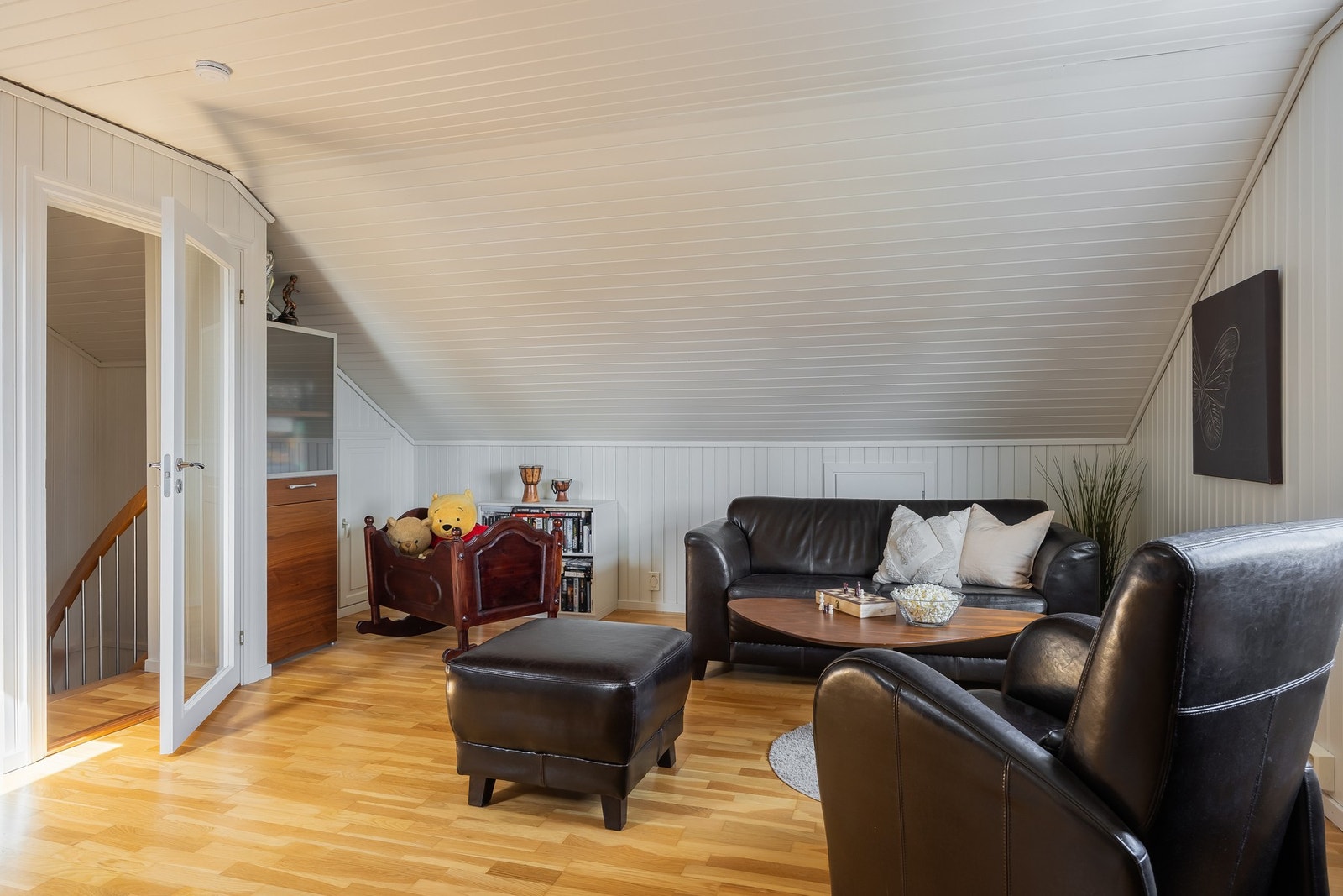 Praktisk loftstue på 23m² (gulvflate større). Galleribilde