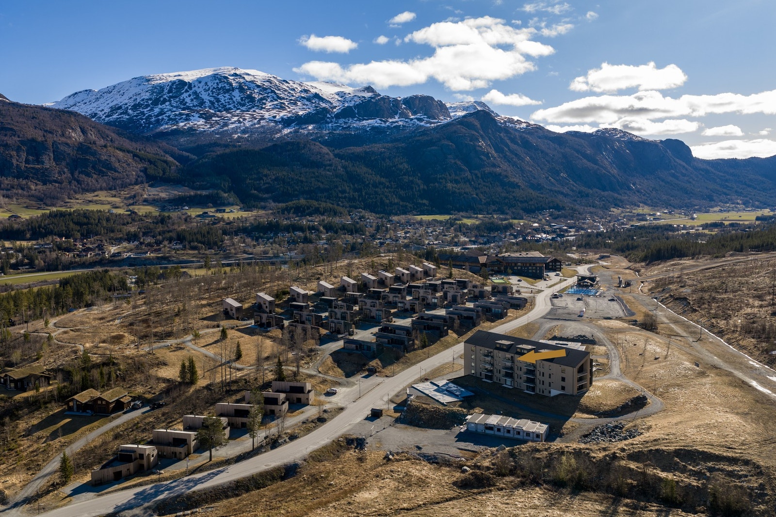 Ski inn/ out 350 meter unna bygget. Galleribilde