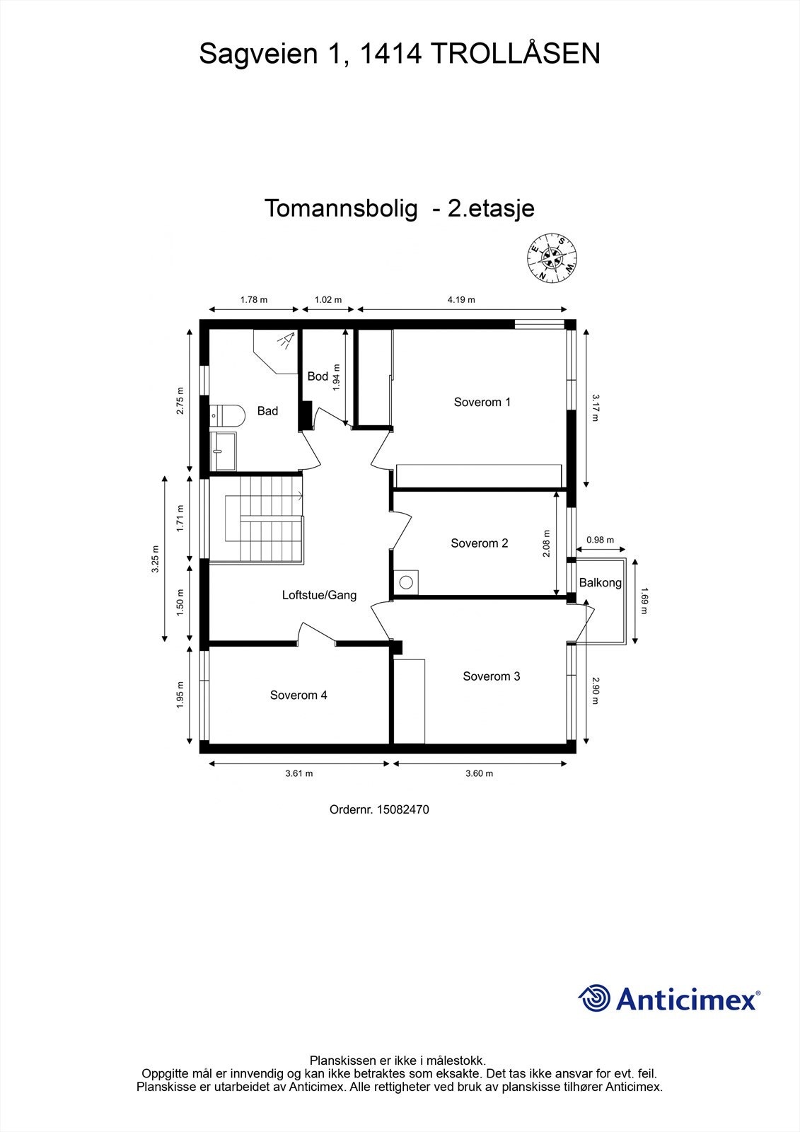 Plantegning - 2.etasje Galleribilde