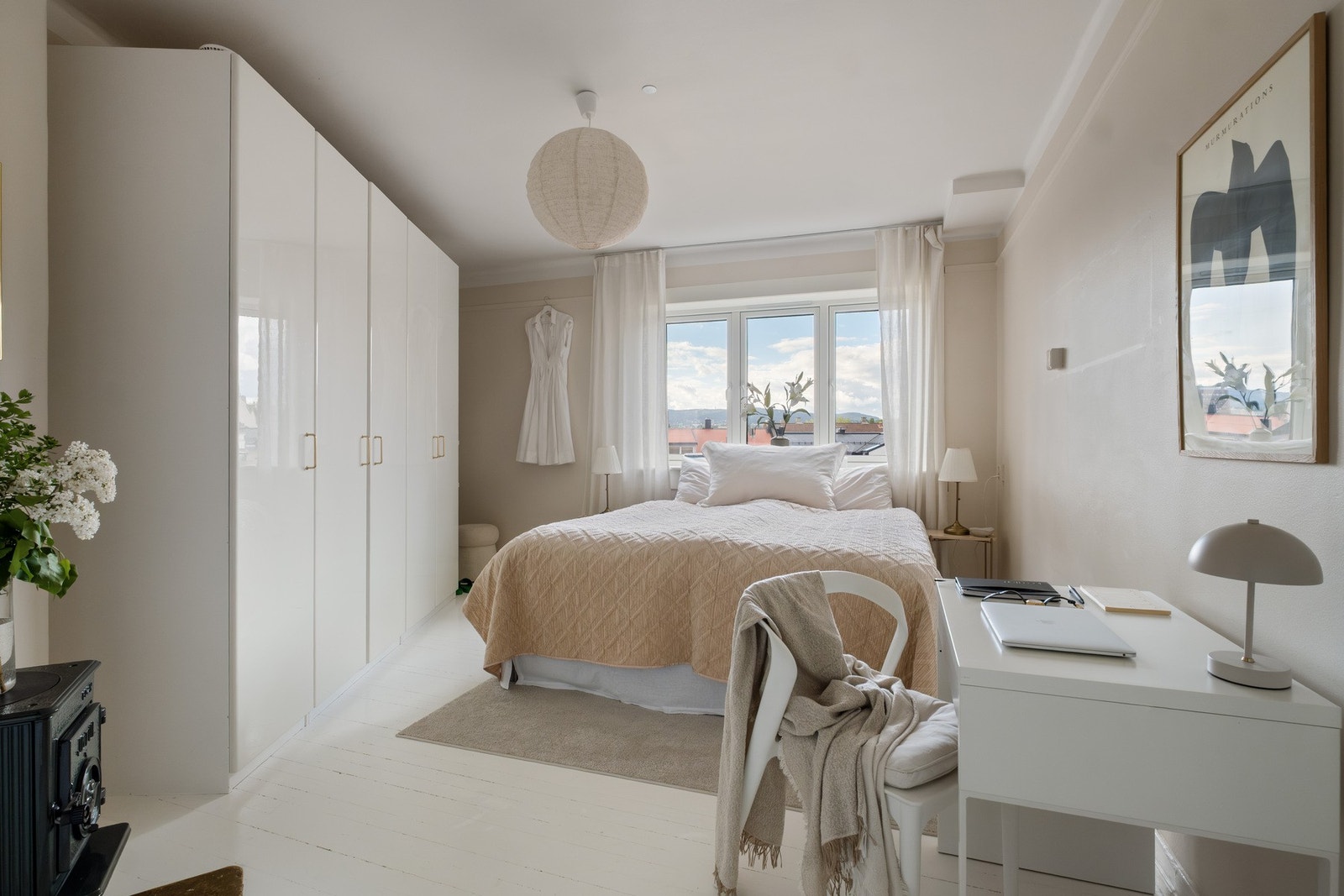 Soverommet har en atmosfære som gjør det enkelt å falle til ro om kvelden. Galleribilde