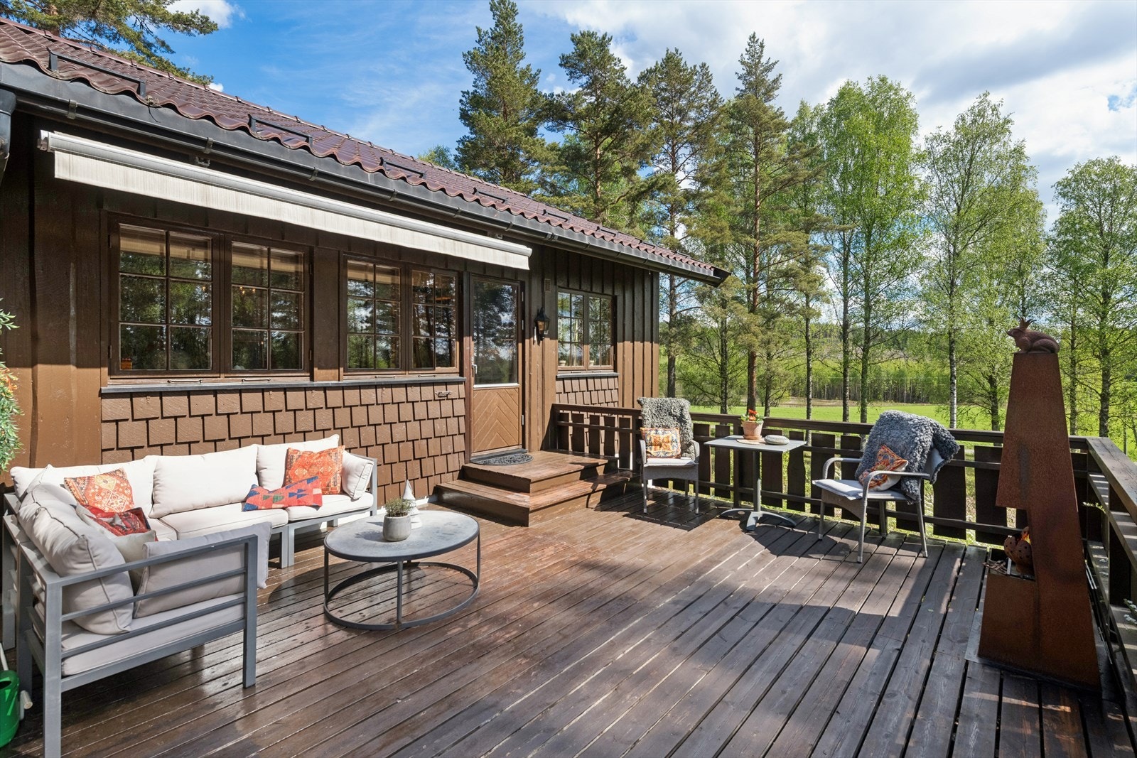 Det er utesoner i flere himmelretninger. Galleribilde